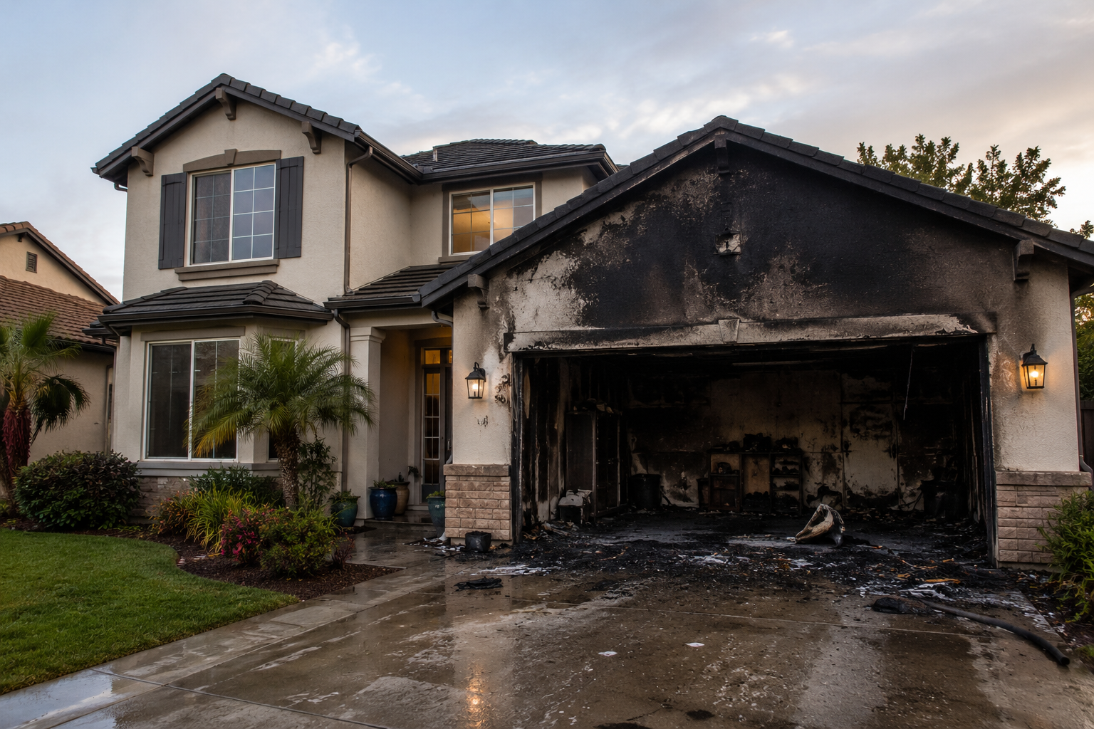 Fire damage insurance claim in Florida and Colorado